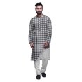 thumbnail image 1 of Atasi Printed Long Asymmetric Kurta Pajama Set For Men Party Wear Clothing, 1 of 4