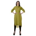 thumbnail image 2 of Moomaya Kurti Indienne Imprimée Tunique en Coton pour Femme Col Mandarin Kurta Longueur Genou, 2 of 6