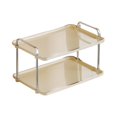 thumbnail image 1 of DOLITY Support à Gâteaux Fruits Rangement Maison 2 Niveaux Multifonction avec Poignées Spécialité Beige, 1 of 9