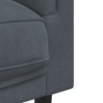 thumbnail image 5 of vidaXL Sofa Chair with Cushion Dark Grey Velvet, 5 of 5