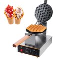 thumbnail image 1 of 1400W Electric Bubble Waffle Maker with 360° Rotation, 50-250℃ Adjustable Temperature, 0-5 Min Timer, Non-Stick Baking Tray (7.7 Inch), Stainless Steel Construction, Detachable Drip Tray, Cool-Touch, 1 of 6