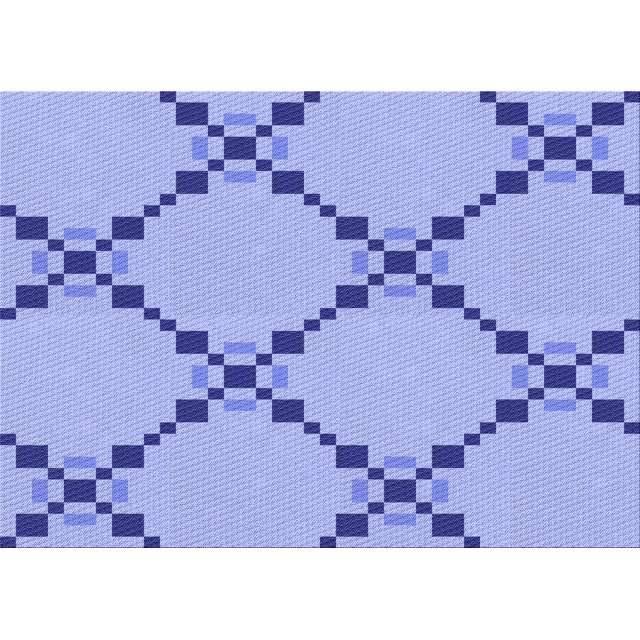 Ahgly Tapis Rectangulaire Lavable en Machine Intérieur Transitionnel Bleu Pastel, 2 Pieds x 4 Pieds