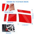 thumbnail image 3 of maskred 8x Red Durable Reflective Wheel Rim Decal Stripes For Car Tire Customization Weather-resistant 1Set, 3 of 6