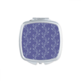 thumbnail image 1 of Hand Painted Tulip White Flower Square Mirror Portable Compact Pocket Makeup Double Sided Glass, 1 of 3