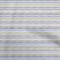thumbnail image 1 of oneOone Rayon Medium Blue Fabric Stripes Craft Projects Decor Fabric Printed By The Yard 56 Inch Wide, 1 of 4