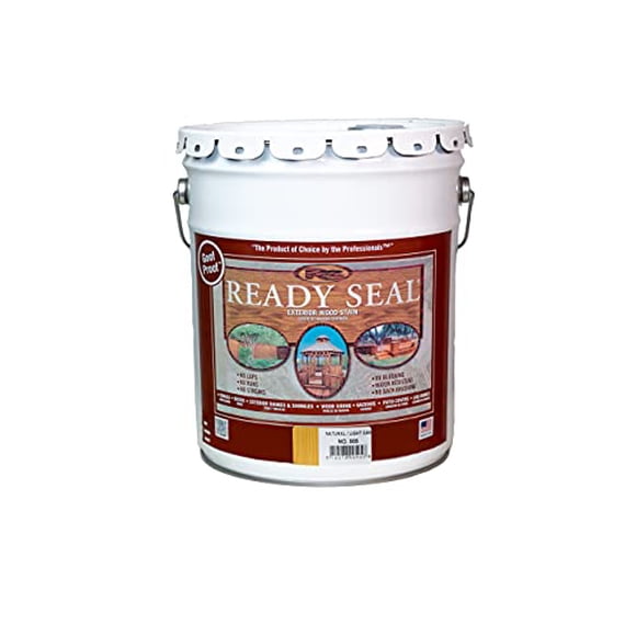Ready Seal 505 Seau de 5 Gallons Chêne Clair Teinture et Scellant pour Bois d'Extérieur