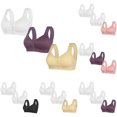 thumbnail image 1 of LOVZFMLL 3 Pack Plus Size Bras for Women Solid Color Comfort Soft Push Up Bra No Underwire Full Coverage Front Closure Everyday Bralettes Z 3XL, 1 of 3