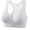 White, variant on fheaev High Impact Sports Bras for Women High Support Front Zipper Back Gathered Workout Yoga Bra Gym Activewear Everyday Bra