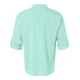 thumbnail image 5 of Kcodviy Mens Spring Loose Stand Dragon Button Up Shirt Solid Color Pocket Long one Short Sleeve Pullover Shirt, 5 of 5