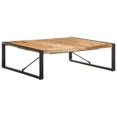 thumbnail image 1 of vidaXL Coffee Table 120x120x40 cm Rough Mango Wood, 1 of 4