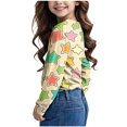 thumbnail image 3 of Posijego T-Shirts Graphiques à Manches Longues pour Tout-Petits Garçons Filles, Mignons, Col Ras du Cou, T-Shirts Basiques, Hauts, Chandail de Printemps pour Enfants, 3 of 6