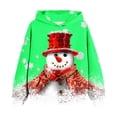 thumbnail image 1 of Chandail à Capuchon pour Garçons pour Enfants Chandail de Noël Chemise pour Enfants à Manches Longues T-shirt à Motif Imprimé Col Rond Haut Court Garçons et Filles Âgés Chandail à Capuchon Vert 5 Ans, 1 of 3