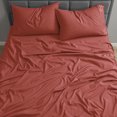 thumbnail image 3 of Nestl Full Sheet Set, 1800 Series Microfiber Deep Pocket 4 Piece Bed Sheet Set, 3 of 8