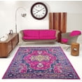 thumbnail image 2 of LaDole Rugs Persian Area Rug, Synthetic, Indoor/Outdoor, Lilac Blue, 1'10' x 2'11', Stain Resistant, Color Fast, 2 of 6