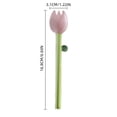 thumbnail image 2 of Colorful Sun Flower Ice Cream Dessert Stirring Borosilicate Transparent Glass Long Handle Cute, 2 of 9