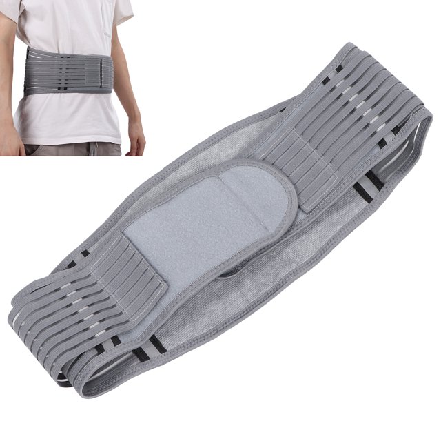 Breathable Back Brace, Reflective Straps Lower Back Brace Lumbar Support Belt, Provide Allround Movement, Reduce Pressure, Straighten Lumbar Spine