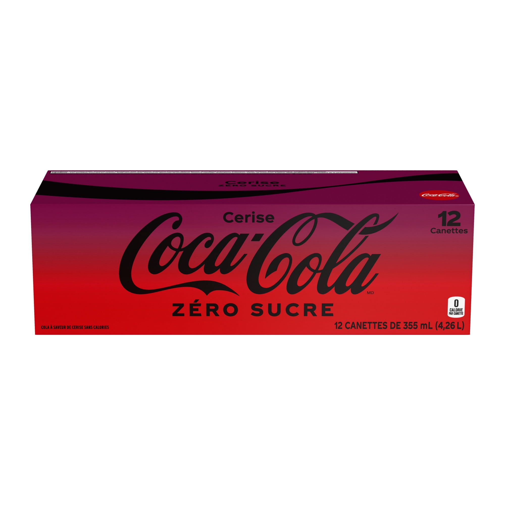 Coca-Cola Cherry Zero Fridge Pack Cans, 355 mL, 12 Pack - Walmart.ca
