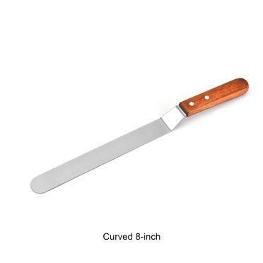mmirethe Frosting Spatula Multifunctional Tool For Cake Decoration Multifunction Best Helper Offset Spatula Scimitar 10in 2Set