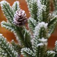 thumbnail image 4 of Flocking artificial Christmas tree, desktop cedar Christmas tree, indoor Christmas decorations, 4 of 5