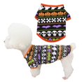 thumbnail image 3 of Halloween Pets Fashion T-Shirt Pumpkin Spider Skull Patterns Print  Neck Short Sleeve Pullover, 3 of 3