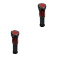 thumbnail image 3 of relayinert Couvre-Chef Durable pour Joueur de Golf en Cuir PU Protection Tête de Club Noir 37CM 2ensemble, 3 of 6