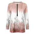 thumbnail image 5 of Chandails à Capuchon Mode pour Femmes 2023 Hauts Automne Manches Longues Chandail Ample Chemise Chic Décontractée Chandails à Col Rond pour Dames Rabais de 50 % Liquidation Costumes d'Halloween/Noël, 5 of 5