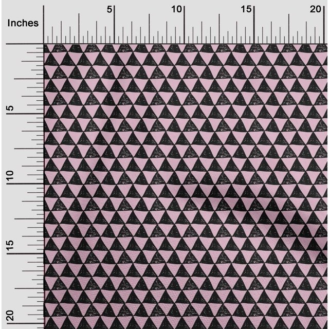 oneOone Viscose Jersey Fabric Geometric Block Print Sewing Fabric BTY 60 Inch Wide