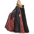 thumbnail image 2 of Deluxe Velvet Cape w/ Quilted Red Lining, 2 of 3