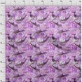thumbnail image 4 of oneOone Cotton Poplin Purple Fabric Ocean Dolphin Sewing Craft Projects Fabric Prints By Yard 56 Inch Wide, 4 of 4