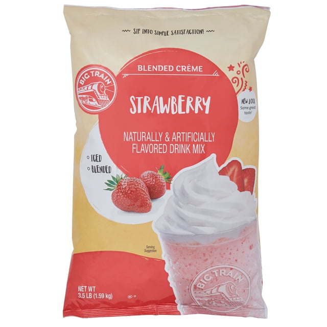 Big Train Mélange Frappé Crème Frappée Frappé à la Fraise 3,5 lb