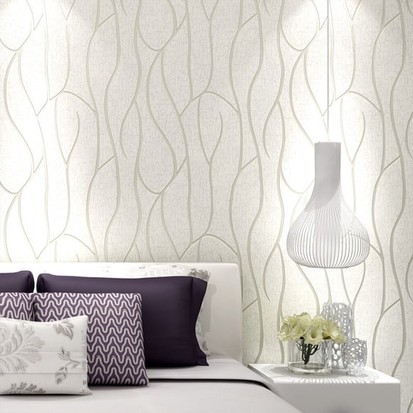 EDTara 10m 3 Layers Non-woven Wallpaper Simple Modern Thickened Waterproof Noise-proof Living Room Bedroom Tv Background Wall Stickers