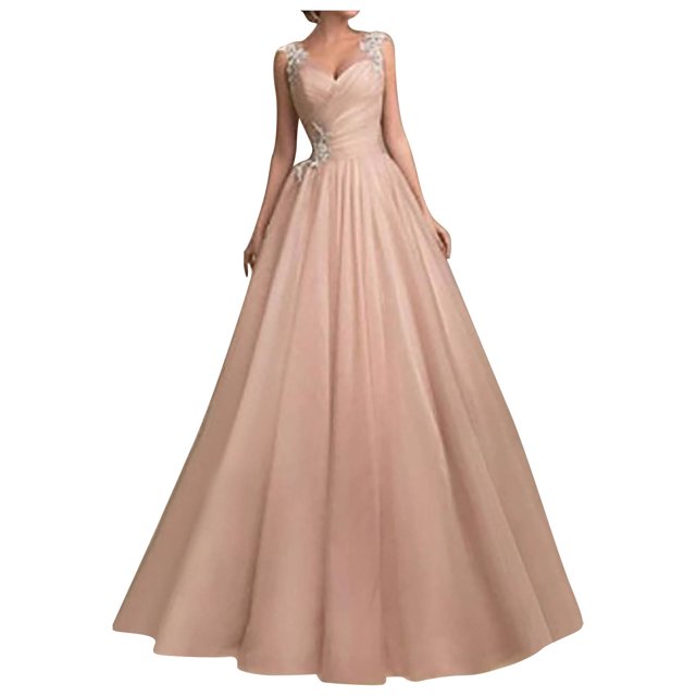 Robes pour Femmes 2024 Été Grande Taille Sans Manches en Dentelle avec Bretelles Tube Top en Gaze Rétractable à la Taille Longue Robe Robe 50 % de Réduction!