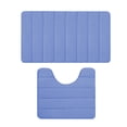 thumbnail image 2 of Sokhug Rugs Clearance Bathroom Rugs Sets 2 Foam Bath Mat for Toilet Soft Absorbent Bath Rugs Non-Slip Thick Machine Washable, 2 of 9