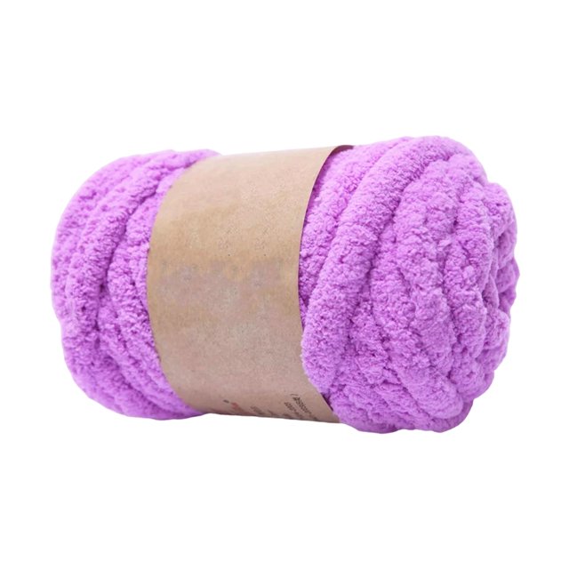 GUOOL Chunky Wool Yarn Hand Knitting Soft Giant Wool Yarn Threads Bulky Yarn for Throw violet