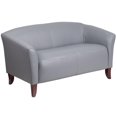 thumbnail image 1 of HERCULES Imperial Series White Leather Loveseat, 1 of 9