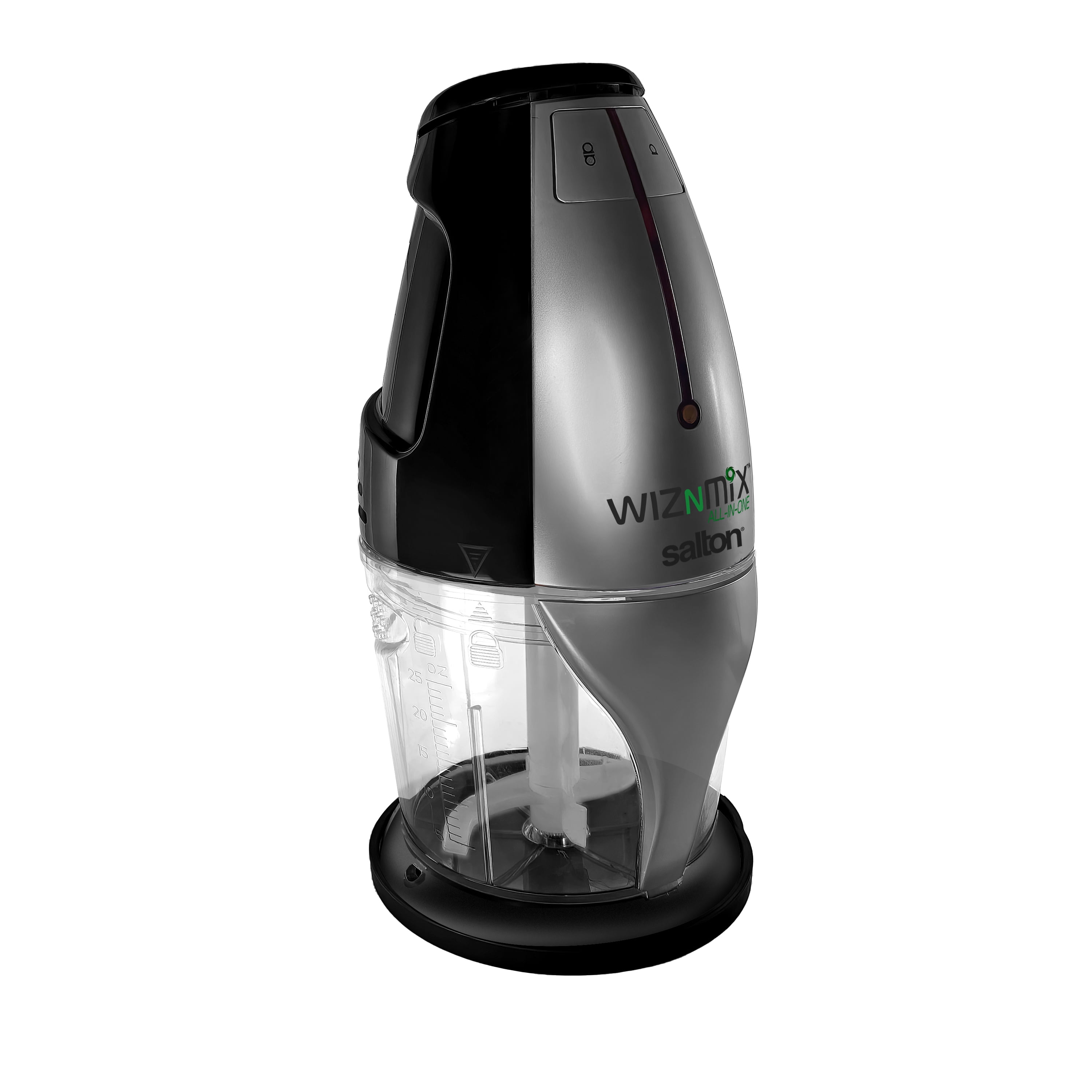 Salton WizNMix All-in-One Food Processor, Chopper & Blender, FP2102BK