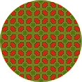 thumbnail image 1 of Ahgly Company Tapis Rond Lavable en Machine Intérieur Transitionnel Vert Pistache, 8 Pieds Rond, 1 of 7