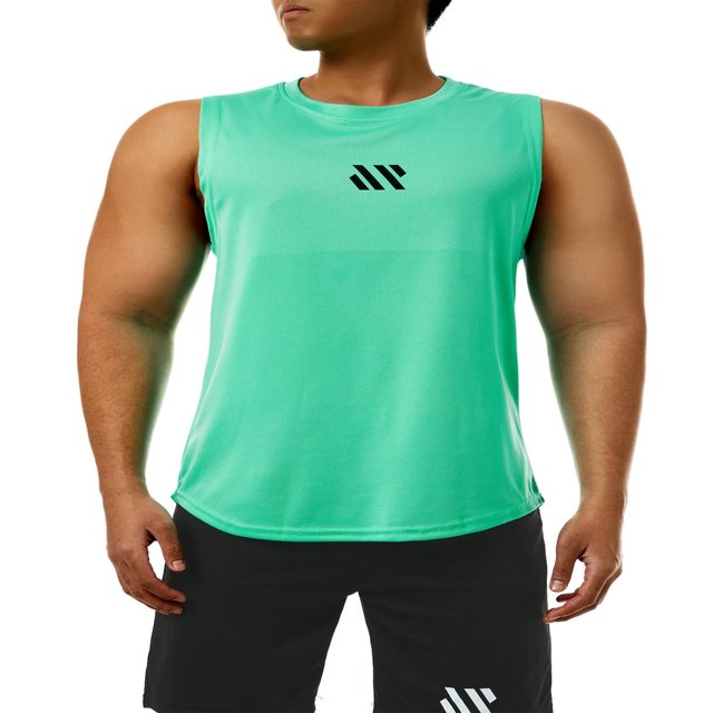 Mens Gym Workout Running Tank Top Summer Athletic Quick Dry Muscle Bodybuilding Tank Tops