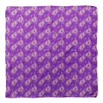 thumbnail image 4 of Bimba Purple Cage & Grandiflora Roses Floral Pure Silk Printed Head Bandanas Summer Neck Wrap Scarf 40 x 40 Inches, 4 of 6