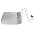 thumbnail image 2 of Heating Pad, Plush 6 Gears Soft Heated Neck Wrap Silver Gray  For Shoulder US Plug 100-120V, 2 of 8