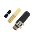 thumbnail image 1 of relayinert 1 Set Clarinet Mouthpiece Kit with Ligature Plastic Caps Reed Fastener Cushions Clamp ABS Accessories for Beginner, 1 of 6