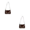 thumbnail image 3 of Guardoinrt Compact And Portable Shoulder Bag With Multiple Uses Wide Application Handbags For Women Underarm Bag Tote Bag brown 2Set, 3 of 6