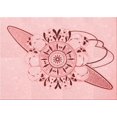 thumbnail image 1 of Ahgly Company Machine Washable Indoor Rectangle Transitional Light Rose Pink Area Rugs, 2' x 3', 1 of 7