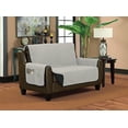 thumbnail image 2 of Classic Reversible Quilted Waterproof Furniture Protector Diamond Design (Sofa, Gray/Sliver), 2 of 2