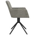thumbnail image 3 of vidaXL Swivel Dining Chairs 2 pcs Light Grey Velvet, 3 of 5