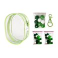 thumbnail image 2 of Bunblic Clear Figure Display Bag,PVC Doll Display Case,Zipper Closure Tiny Doll Pouch Small Doll Storage Bag for Mini Dolls Figures green, 2 of 7
