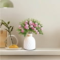 thumbnail image 3 of LSLJS Fleurs Artificielles Fleurs de Mariage Simulées Bouquet en Soie Réutilisable de Noblesse Consort Tea Buds pour Décoration de Table de Réception de Mariage à la Maison Fête Bureau Fleurs Artificielles, 3 of 5
