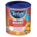 Tetley Super Herbal Tea-Boost Peach Ginger Dan with Vit B6