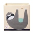 thumbnail image 1 of 3 Sprouts Children's Foldable Fabric Storage Cube Soft Toy Basket, Sloth, 1 of 4