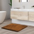 thumbnail image 1 of 1 Small Clara Clark Bath Mat Bathroom Rug - Absorbent Memory Foam Bath Rugs - Non-Slip, Thick, Cozy Velvet Feel Microfiber Bathrug, Plush Shower, Toilet- Floor Bathmats Carpet - Brown - 17"x24", 1 of 4